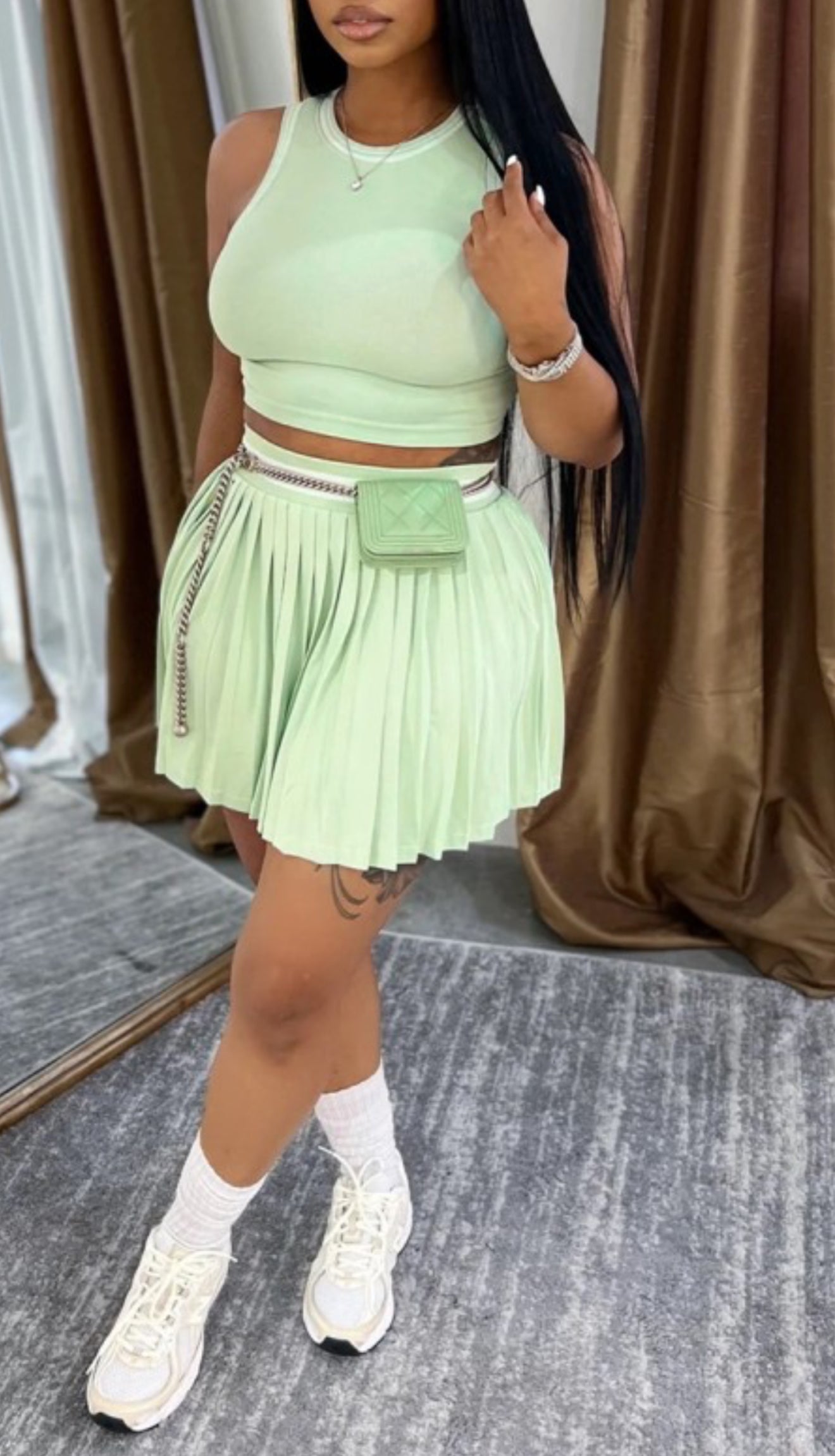 Innit Pleated Skirt Set